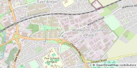 Map of Andover, Hampshire