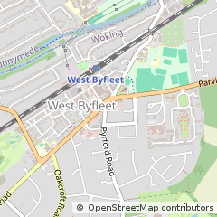 Map of West Byfleet, Surrey