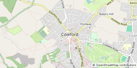 Map of Coleford, Gloucestershire