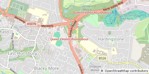 Map of Northampton, Northamptonshire