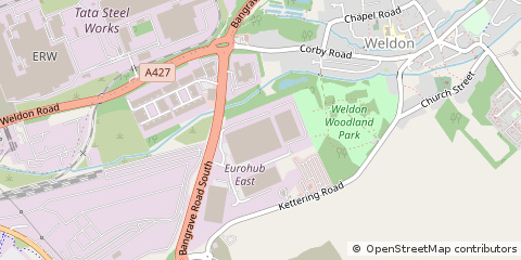 Map of Corby