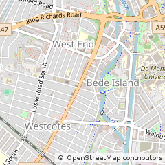 Map of Leicester, Leicestershire
