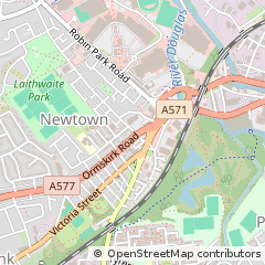 Map of Wigan, Lancashire