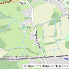 Map of Guildford, Surrey