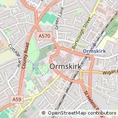 Map of Ormskirk