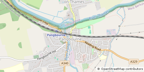 Map of Pangbourne, Berks