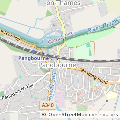 Map of Pangbourne, Berks