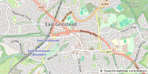 Map of East Grinstead