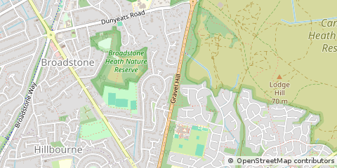 Map of Broadstone, Dorset