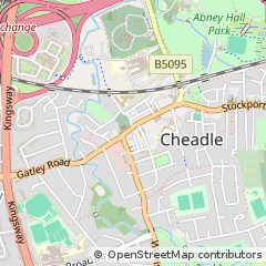 Map of Cheadle, Cheshire