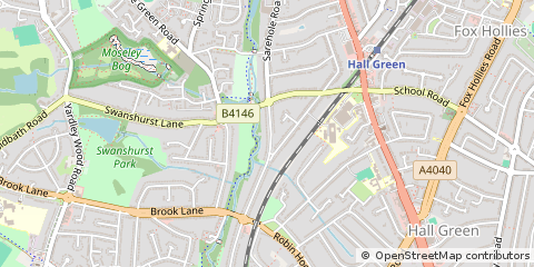 Map of Birmingham, West Midlands