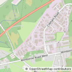 Map of Wimborne, Dorset