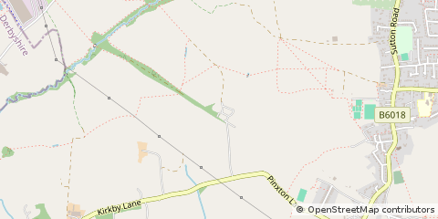 Map of Pinxton, Nottinghamshire