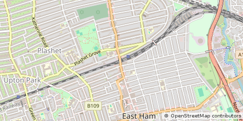 Map of East HAM