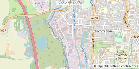 Map of Uxbridge