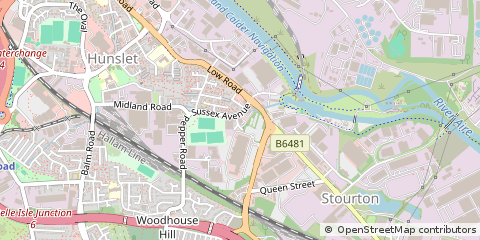 Map of Leeds, West Yorkshire