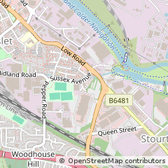 Map of Leeds, West Yorkshire