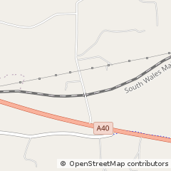 Map of Carmarthen, Dyfed
