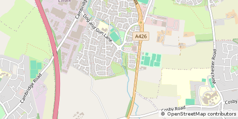 Map of Leicester, Leicestershire