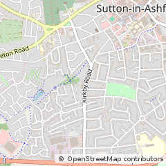 Map of Sutton-in-Ashfield