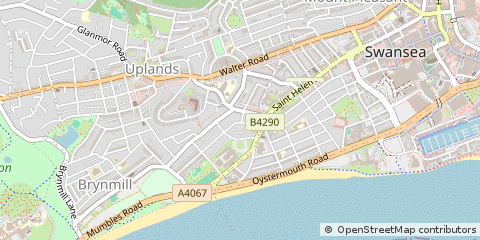 Map of Swansea