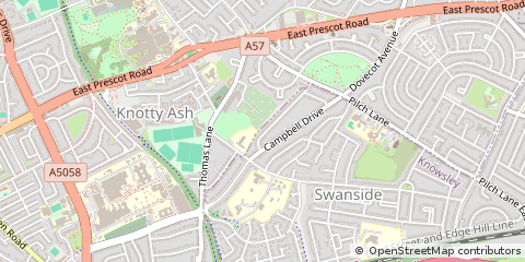 Map of Liverpool, Merseyside
