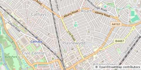 Map of Cardiff