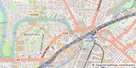 Map of Salford