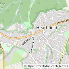 Map of Heathfield, East Sussex