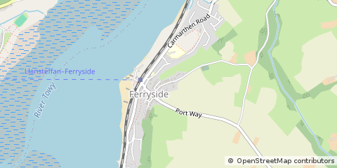 Map of Ferryside
