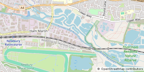 Map of Newbury, Berkshire