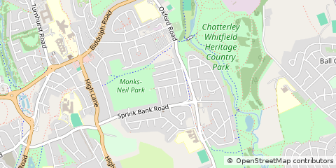 Map of Stoke-on-Trent, Staffordshire