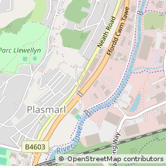 Map of Swansea, West Glamorgan
