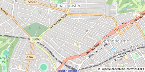 Map of Bournemouth