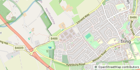 Map of Tring, Hertfordshire
