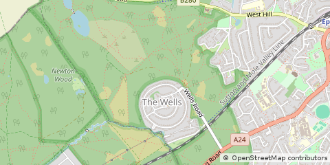 Map of Surrey