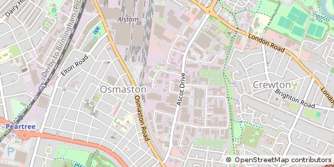 Map of Allenton, Derbyshire