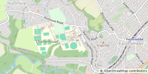 Map of Godalming, Surrey