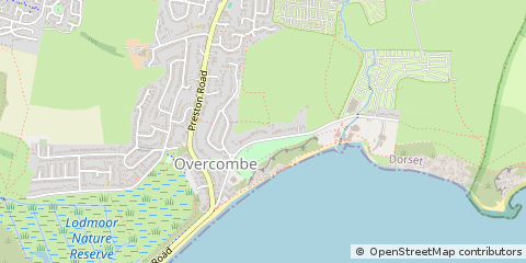 Map of Weymouth, Dorset