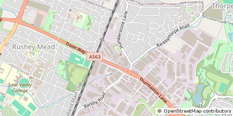 Map of Leicester, Leicestershire