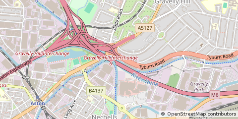 Map of Birmingham, West Midlands