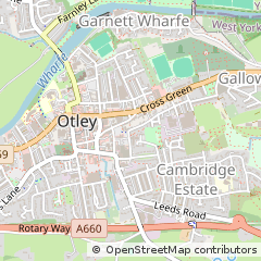 Map of Otley, West Yorkshire