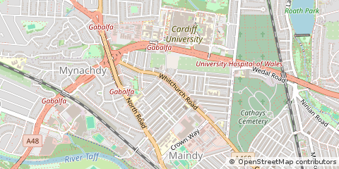 Map of Cardiff