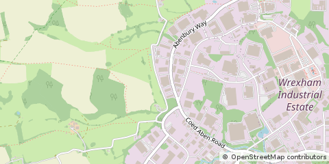 Map of Wrexham Industrial Estate, Wrexham