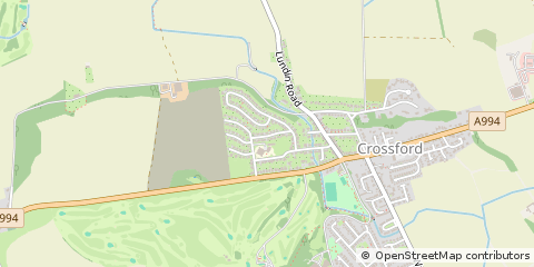 Map of Dunfermline, Fife