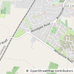 Map of East Leake, Leicestershire