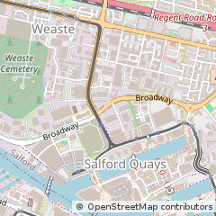 Map of Salford, Greater Manchester