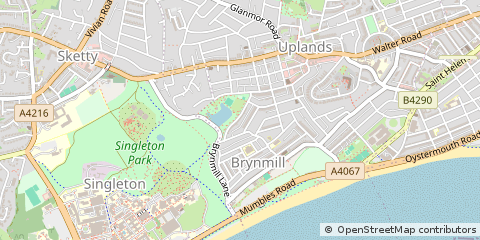 Map of Swansea