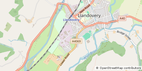 Map of Llandovery
