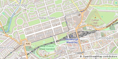 Map of Edinburgh, Lothian
